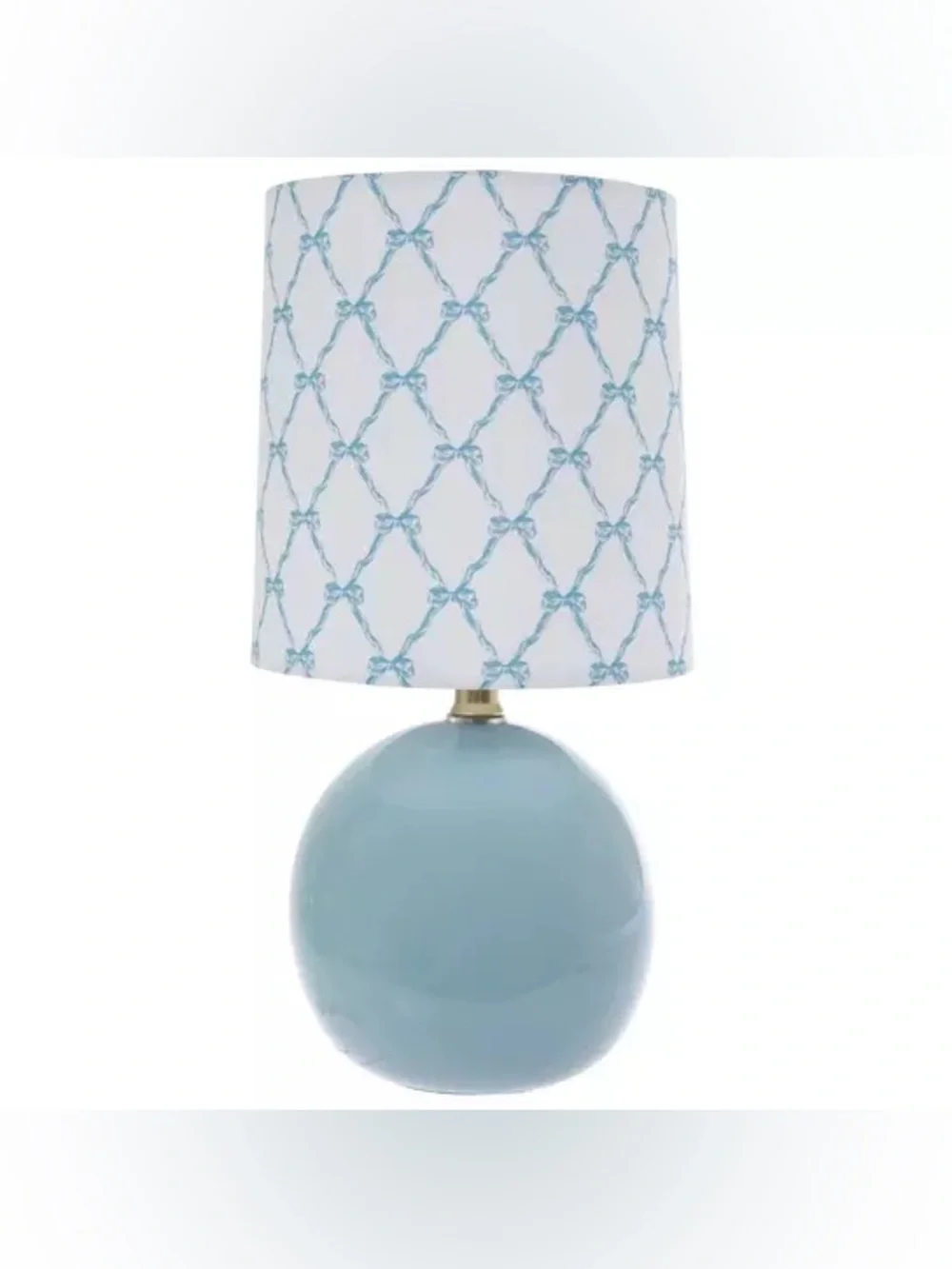 Blue Ceramic Bow Table Lamp